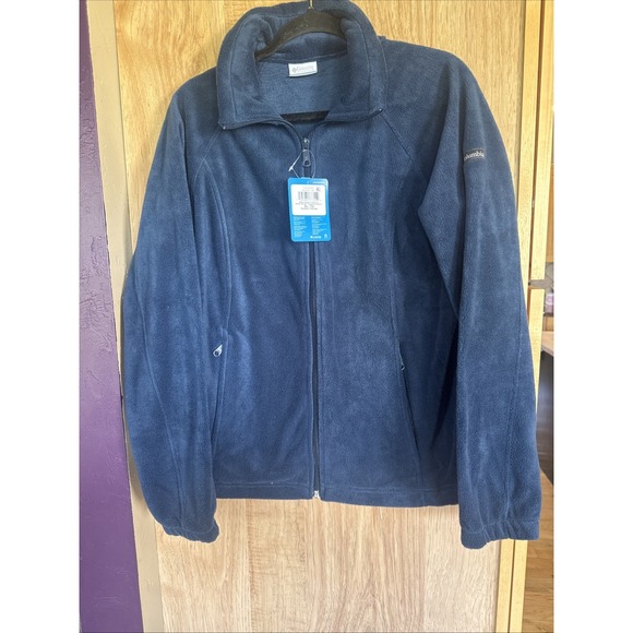 Columbia Jackets & Blazers - Women's Columbia Benton Springs Zip-Front Fleece Jacket teal Blue XL RR$60 NWT